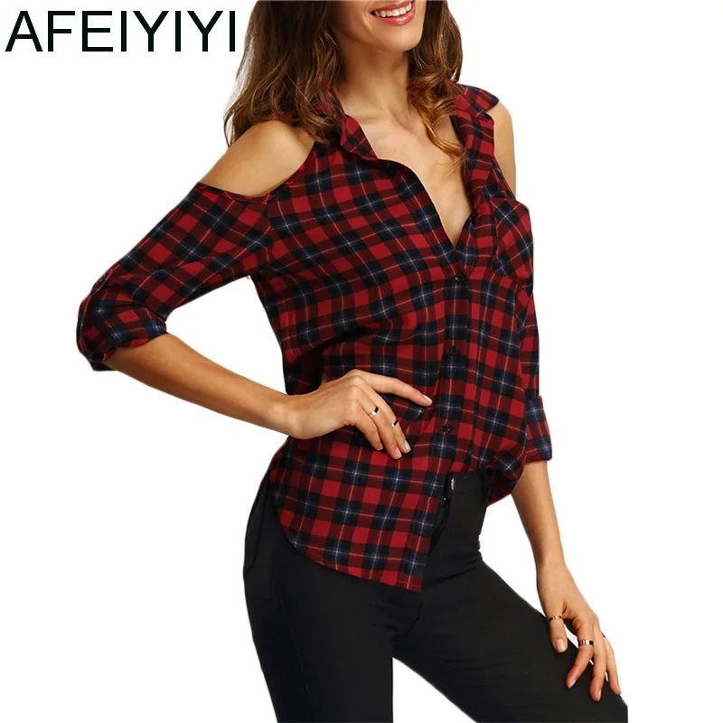 Женская рубашка без бретелек с отложным воротником и длинными рукавами в