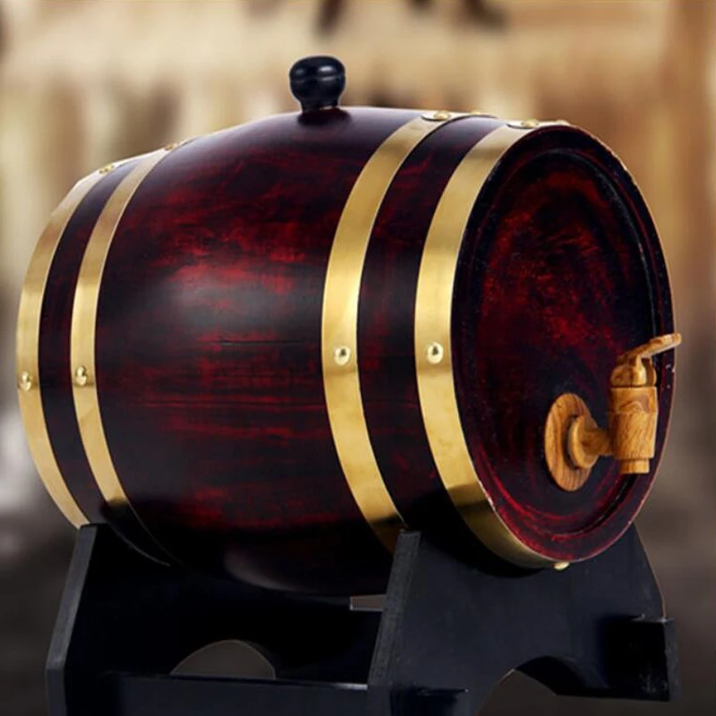 3L дубовый бочонок красный винный домашний пивоваренный ликер Хранение Емкость