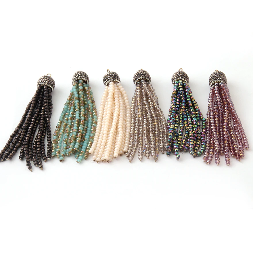 Бесплатная доставка модные хрустальные подвески с кисточками для