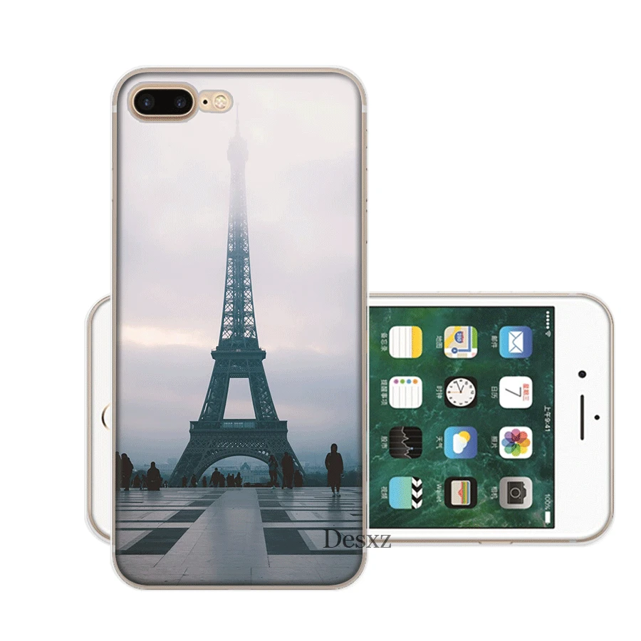 Eiffel Tower Mobile Phone Case for iPhone 7 8 6 6s Plus 11 Pro X XS Max XR 5 5S SE Cover |