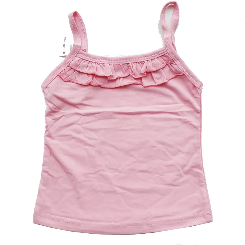 Детские футболки летние детские топы одежда для маленьких девочек жилет на