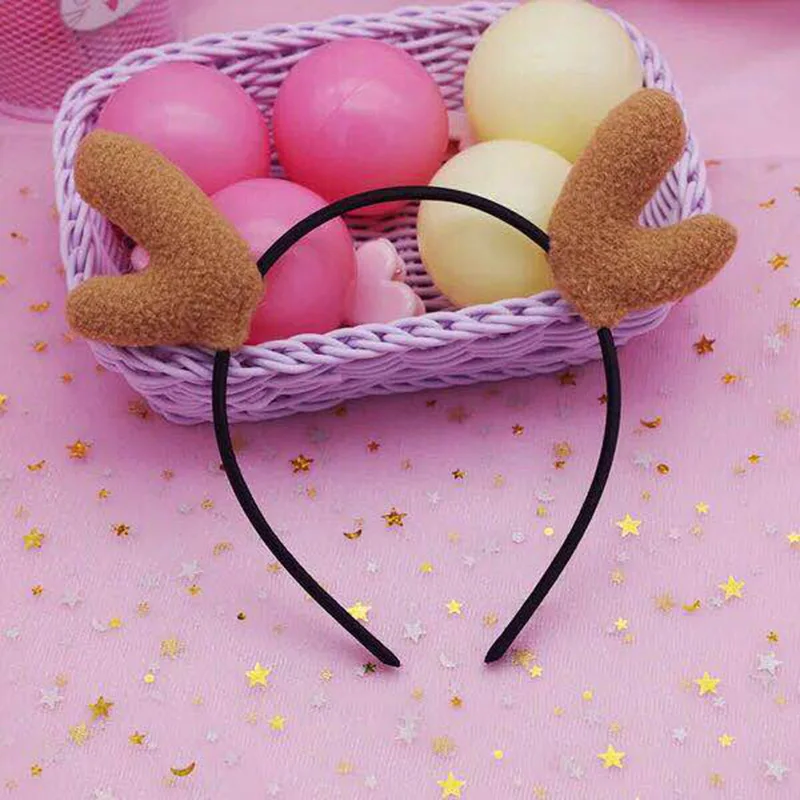 Рождественская повязка на голову милое колпак Санта-Клауса лося Санта-Клаус