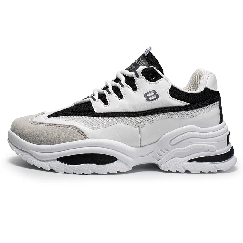 SH-A18 Black 8 стилей; Мужская обувь; Новинка года; модная повседневная обувь; мужские кроссовки; удобные дышащие брендовые дизайнерские Нескользящие туфли для папы - Цвет: SH-A18 Black