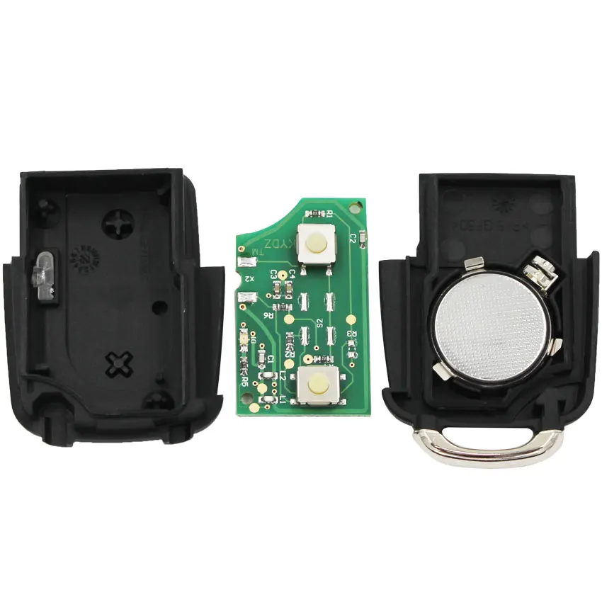 Складной ключ раскладушка 433 МГц с 2 кнопками дистанционный Автомобильный чипом