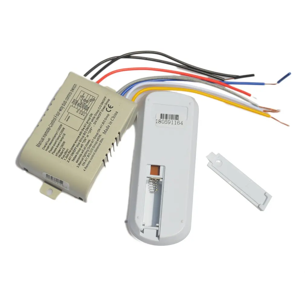 Four-Way Remote Control Switch 220V Lamp Digital Drop Shipping Sale | Обустройство дома