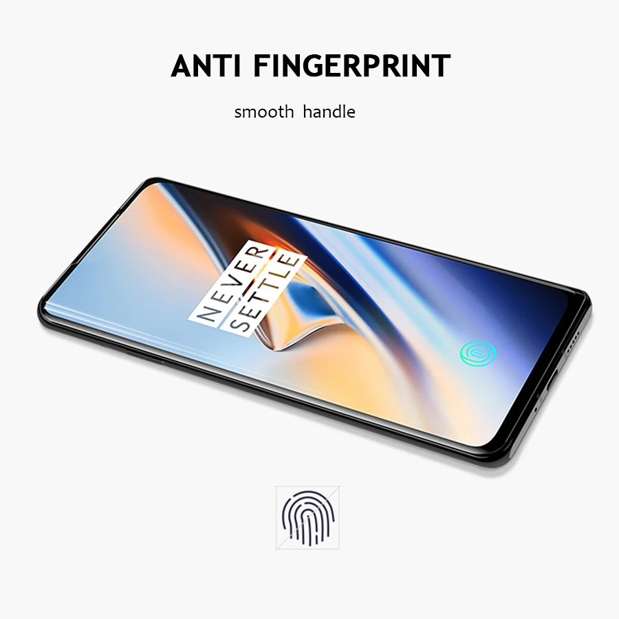 УФ жидкое закаленное стекло с полным клеем для OnePlus 7 Pro 7T защита экрана полное