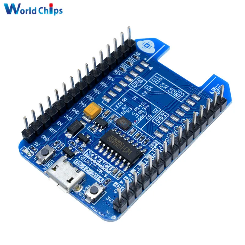 Плата разработки ESP8266 ESP12E ESP12F Wi Fi модуль CH340 CH340G синий адаптер для ESP 12E совместимый