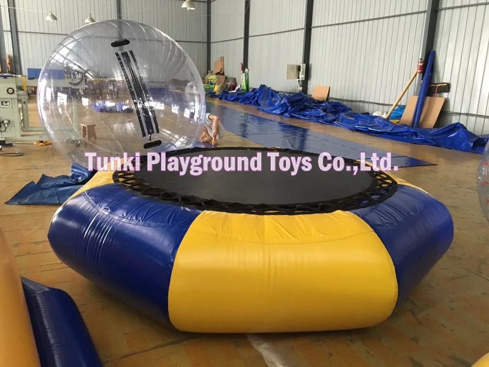 

inflatable water trampoline jumping 3m diameter