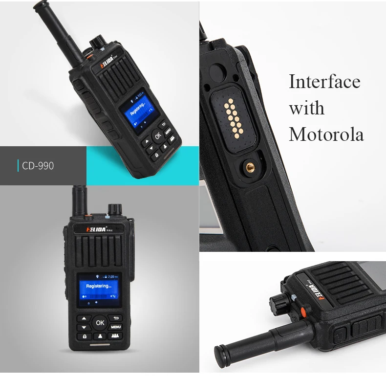 2 шт HELIDA CD990 2G3G4G сеть радио LTE \ GSM \ WCDMA \ wifi рация с sim-картой gps позиционирование двухстороннее радио