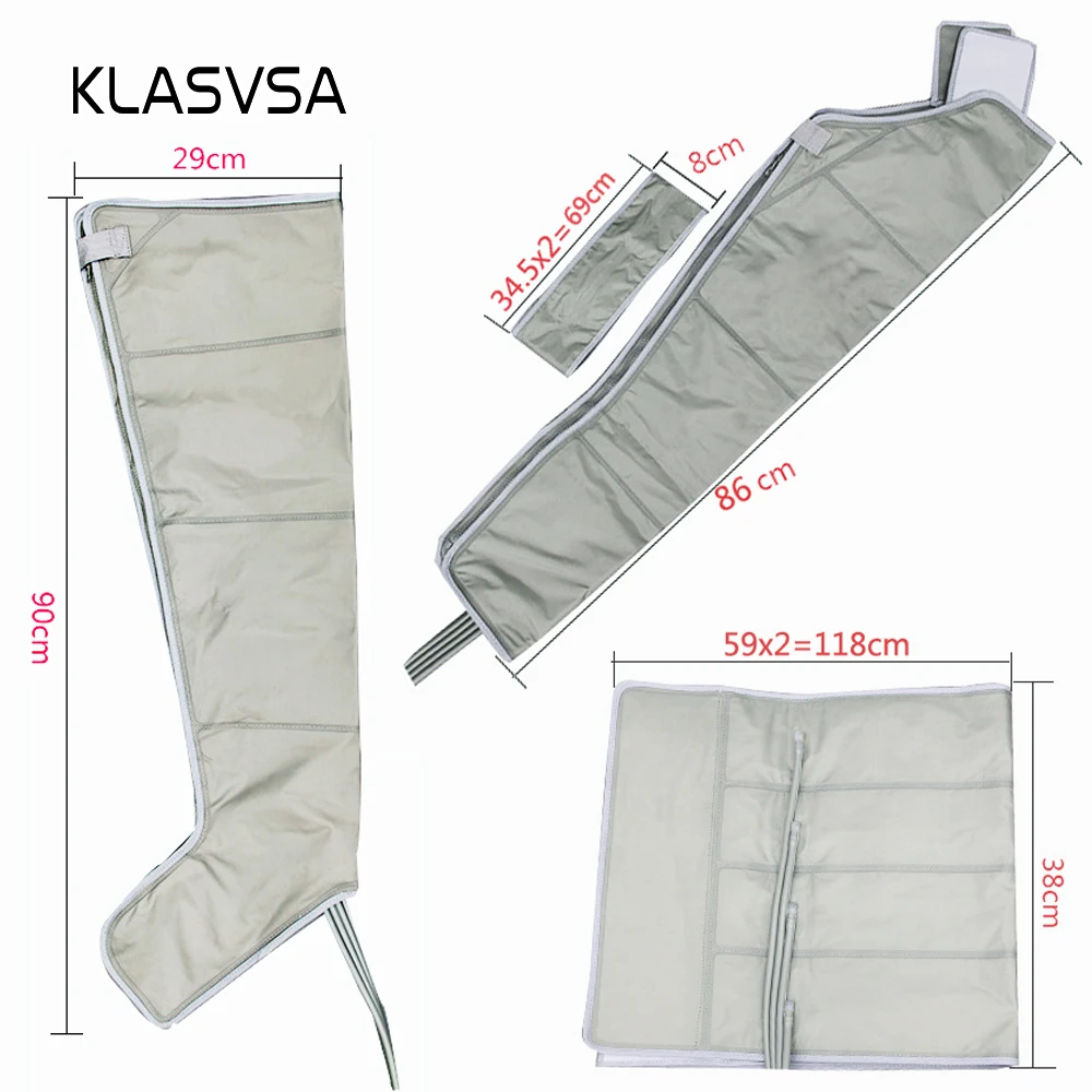 KLASVSA Электрический компрессионный массажер для ног вибрирующий инфракрасный