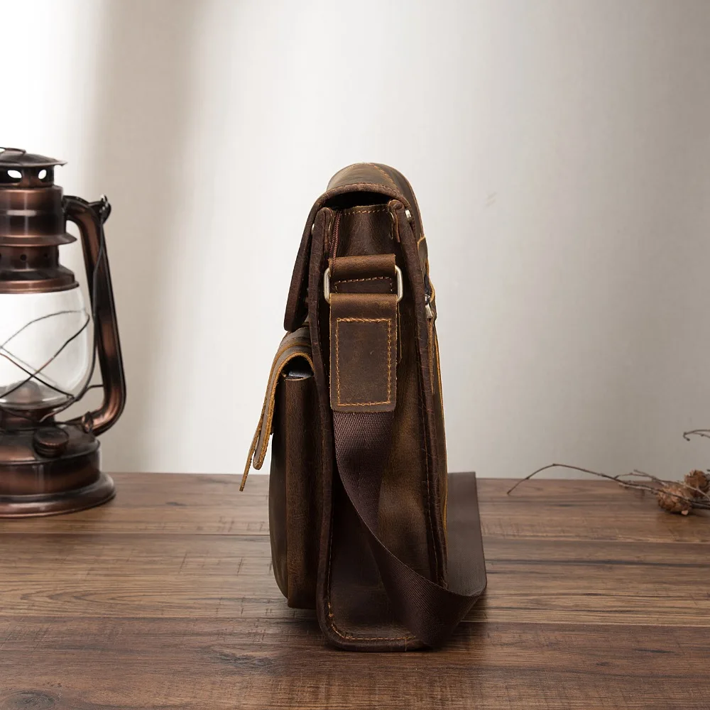 Сумка мессенджер 009 d мужская кожаная повседневная дизайнерская сумочка на плечо