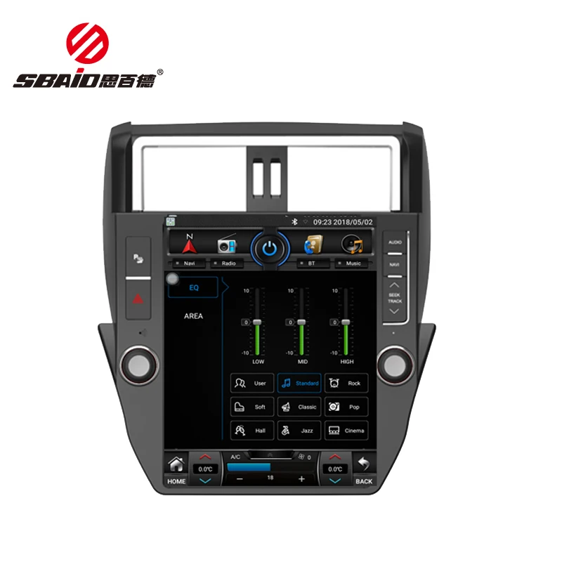 Sbaid Tesla стиль 12," Android автомобильное радио gps навигация для TOYOTA Land Cruiser Prado 2010-2013 CarStereo головное устройство Multimdia
