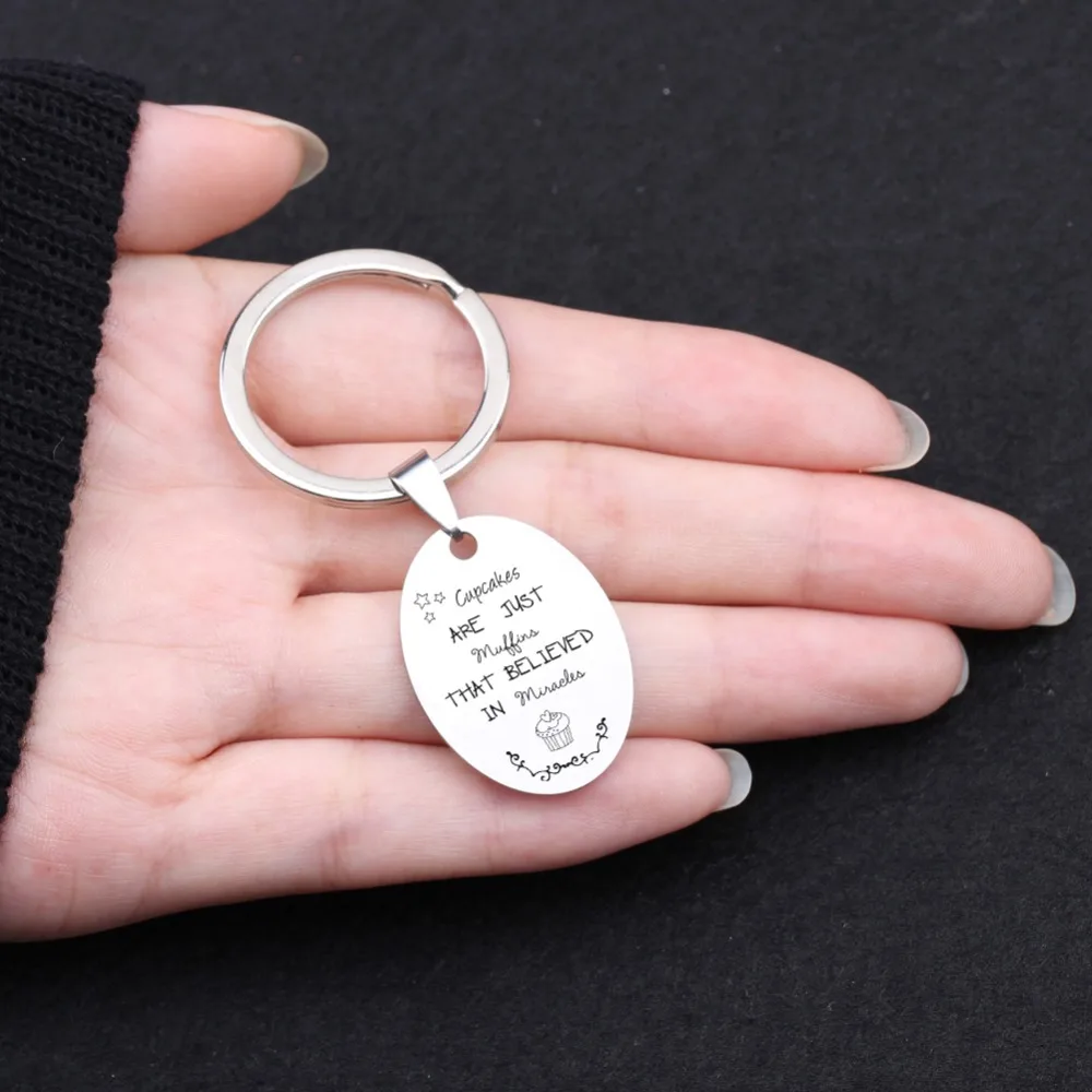 Брелок для кексов просто... ручной штамп странников овальной формы со звездами