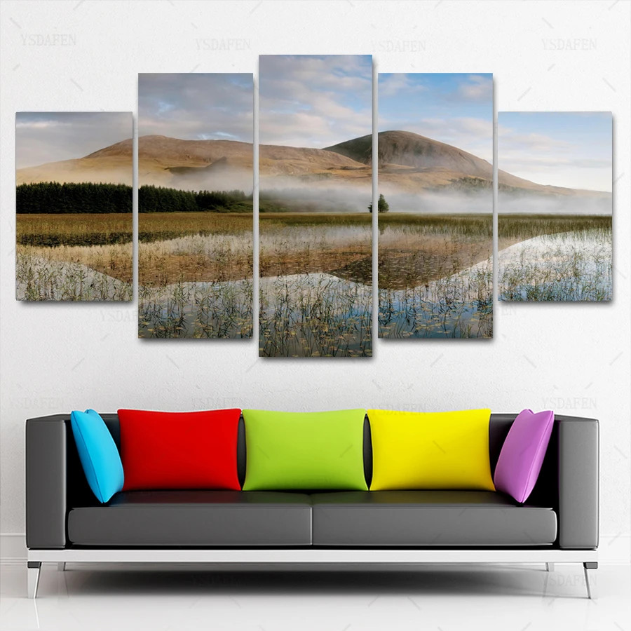 

Op de muur HD print olieverf Film modulaire foto Scenery poster kind room decor woondecoratie 5 stks canvas art z317
