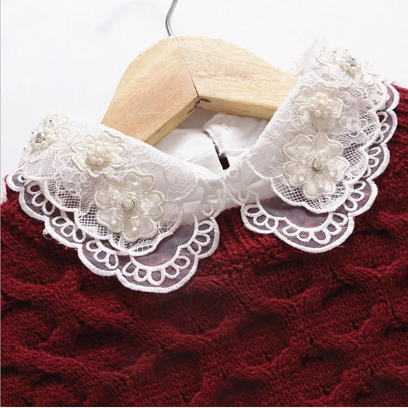 Новые вышитые воротники для женщин кружевной воротник девушек 2017 съемный блузка