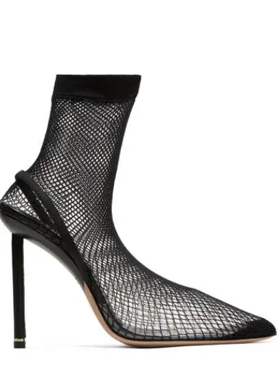 Туфли женские из натуральной кожи с острым носком пикантные сандалии на тонком