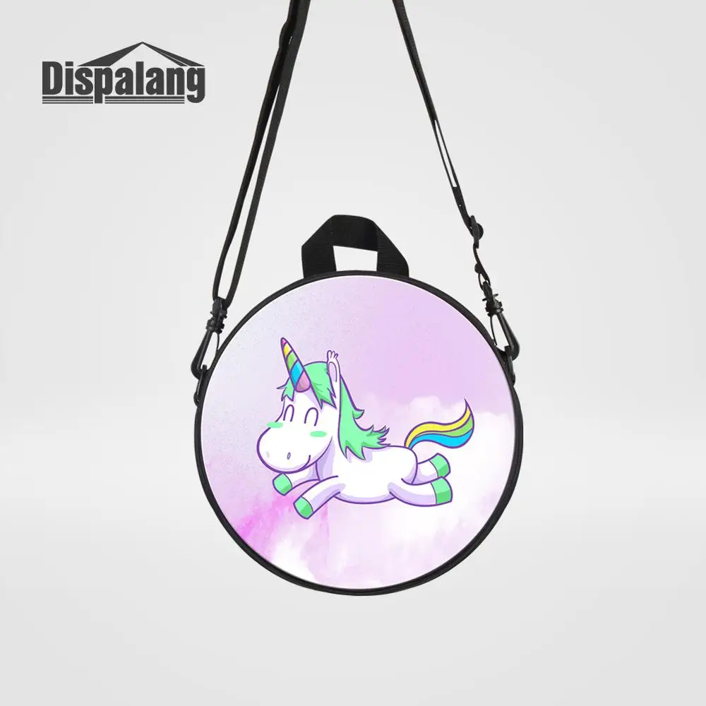 Backpack43 Dispalang новые Мультяшные детские сумки-мессенджеры с принтом лисы для девочек милые животные круглые Rugtas детские мини сумки через плечо - Цвет: Backpack43