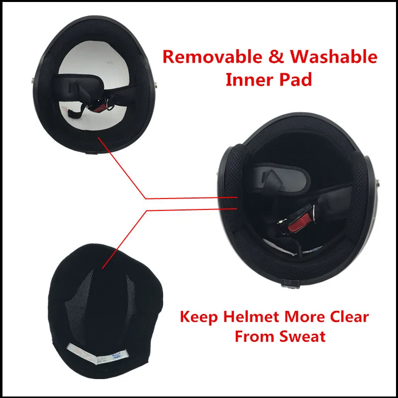 THH Harley Vintage Motorcycle helmet Jet scooter retro helmets 3/4 Open face casco half casque moto | Автомобили и мотоциклы
