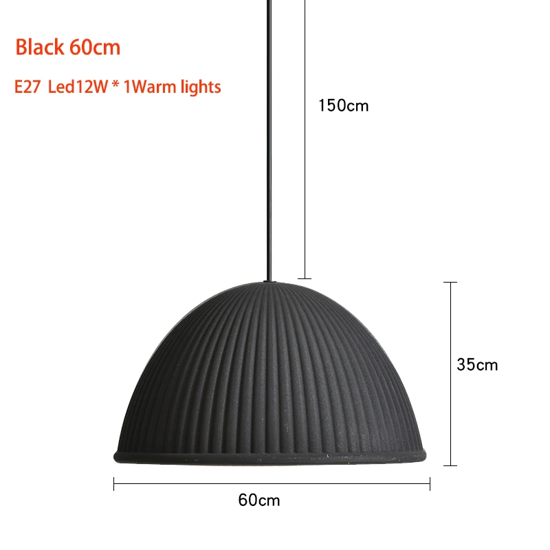 black 60cm В соответствии с подвеска-колокольчик свет iskos Берлине подвесной светильник Suspendu подвесные люстры лампы для Обеденная Кухня освещение - Цвет корпуса: black 60cm