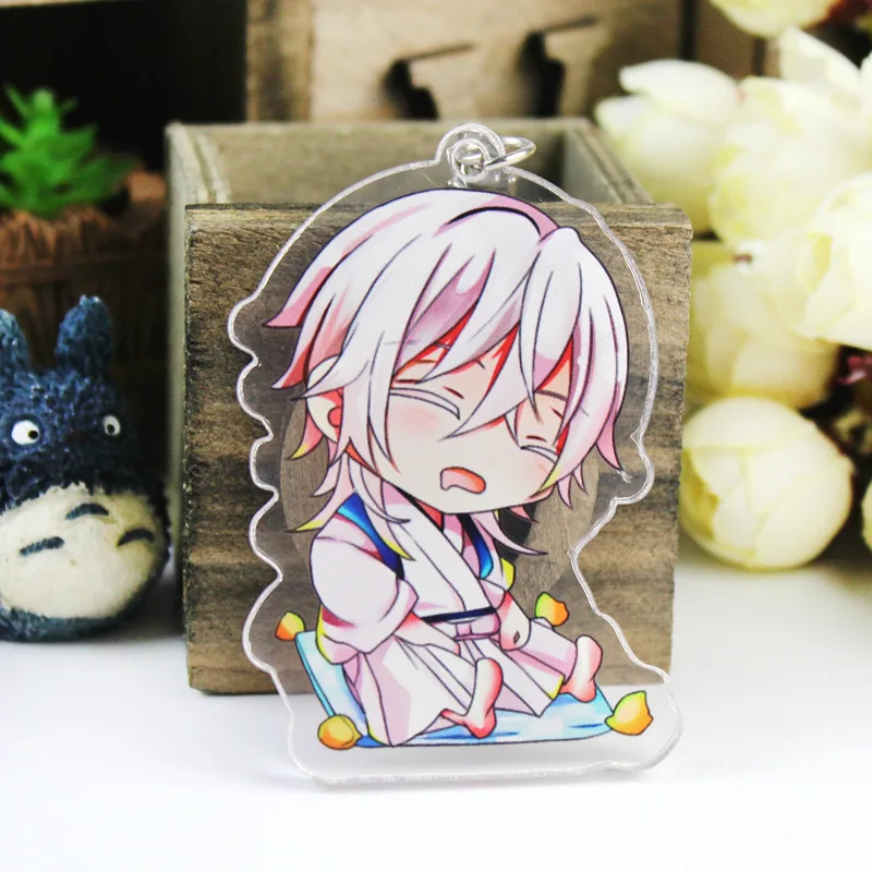 Аниме Touken Ranbu косплей брелок мультфильм Mikatsuki Nakigitsune автомобильный цепочка Брелки