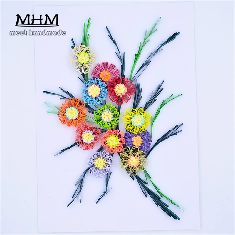 Мода 120 полоски смешанных цветов 10 мм Ручная работа инструменты для оригами