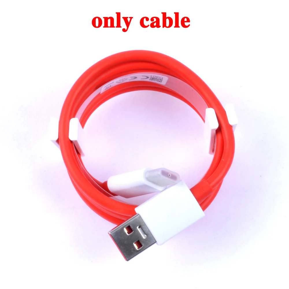 only cable Автомобильное зарядное устройство Oneplus для oneplue 3, 3, 5, 5, 6, 6, DASH, автомобильное зарядное устройство, кабель для быстрой зарядки - Тип штекера: only cable