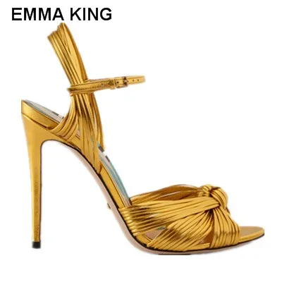 XYLX20-JI EMMA KING/женская форма змеи; Босоножки на каблуке с принтом; шикарный стиль; босоножки на высоком каблуке с открытым носком; туфли на высоком каблуке с пряжкой и ремешком на День святого Валентина - Цвет: XYLX20-JI