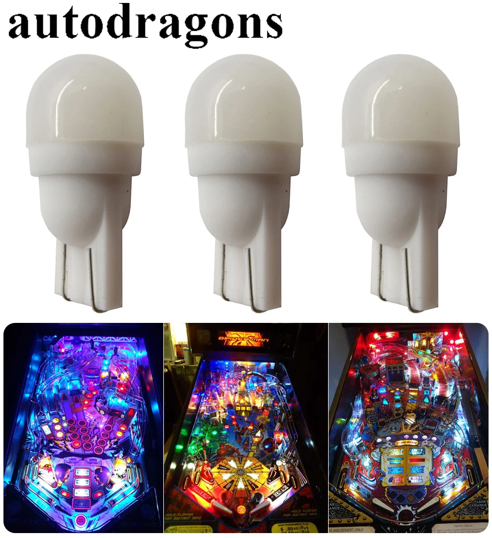 Autodragons 20 * матовая круглая линза SMD 1 5050SMD Флиппер лампа не ореолы #555 танкетка AC DC 6 3 V