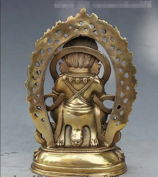 Тибетский буддизм латунь злой сие Махакала гнев божество защитник статуи