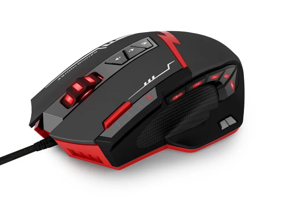 Игровая мышь Zelotes C15 проводная регулируемая 7000 DPI 13 программируемых кнопок