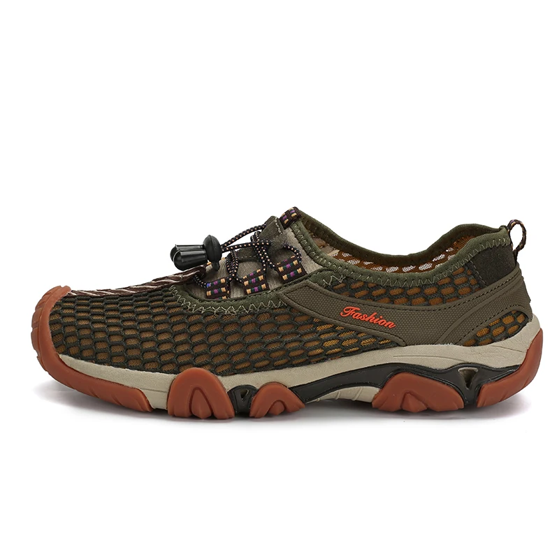 Лето 2017 г. Новый Для Мужчин's Быстросохнущие кроссовки дышащая пляжная мужчин