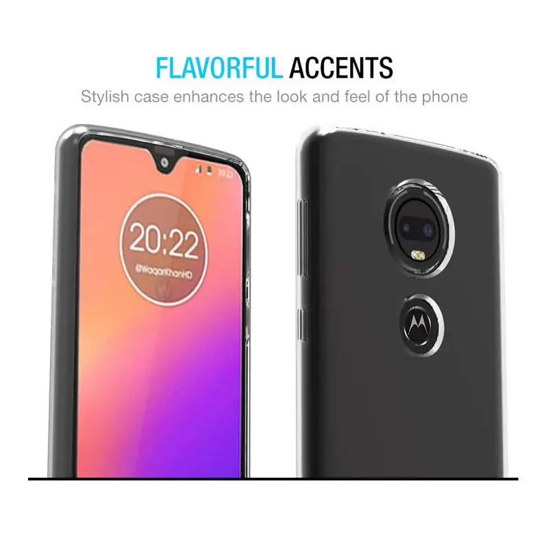 For Motorola Moto G7 Case Silicone Transparent Back Cover Phone XT1965 G 7 MotoG7 | Мобильные телефоны и аксессуары
