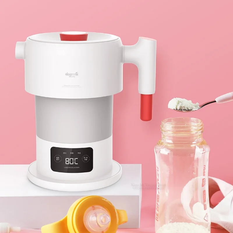 Xiaomi Deerma 0.6L складной портативный Электрический чайник для воды ручной Электрический колба для воды горшок автоматическое отключение защиты чайник