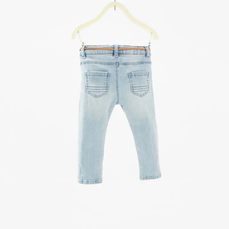 Модные детские джинсы штаны для девочек с бабочками леггинсы джинсовые