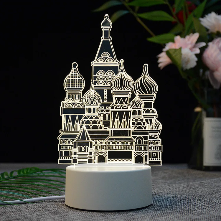 Пульт дистанционного управления 3D светильник светодиодный Ночной мультфильм 16