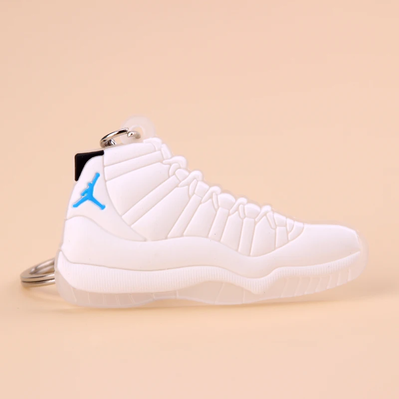 Picture Color7 Мини Jordan 11 брелок обуви Для мужчин Wome/дети c логотипом отличный подарок для баскетбола брелок-кроссовок для ключей ключ держатель porte Clef - Цвет: Picture Color7