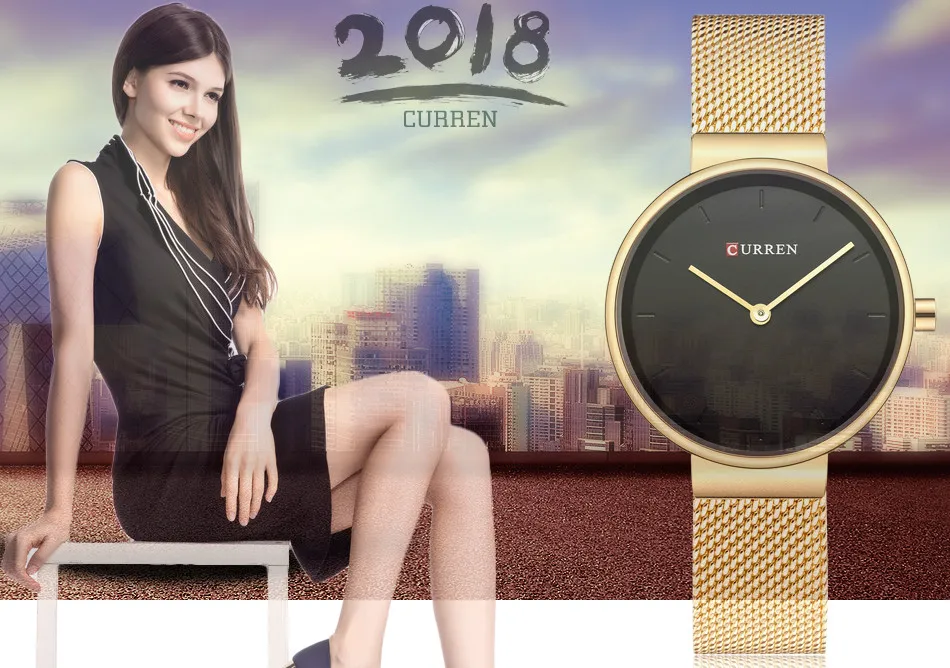 CURREN наручные часы женские часы люксовый бренд сталь женские синие кварцевые женские часы спортивные Relogio Feminino Montre Femme 9016