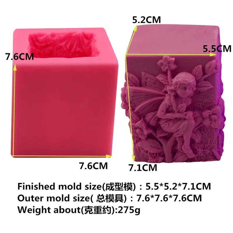 Форма для мыла ангельская девушка силиконовая форма сделай сам свечей торта