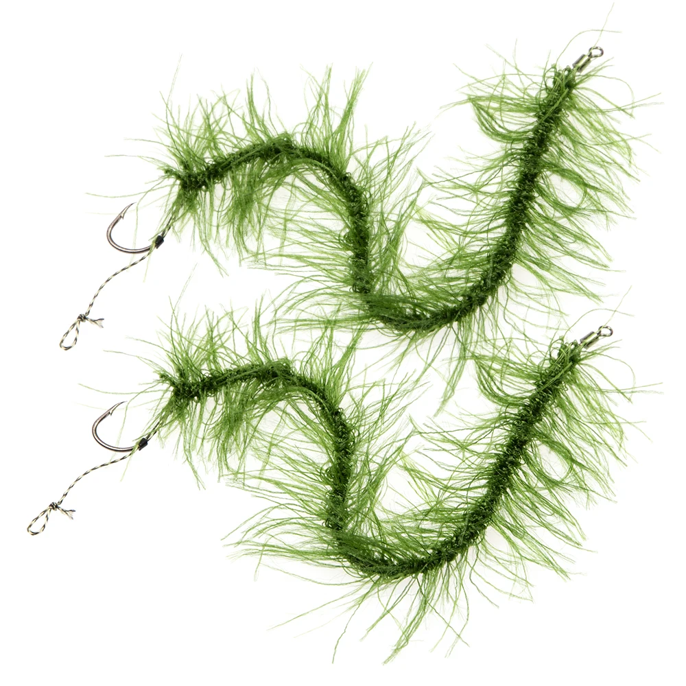 2 шт Карп волос установки терминала снасти с крюком и сорняками рыболовные