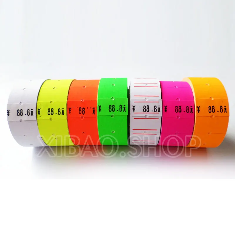 10 рулонов X 500 бирок наклейка цена клейкая этикетка запасной элемент для