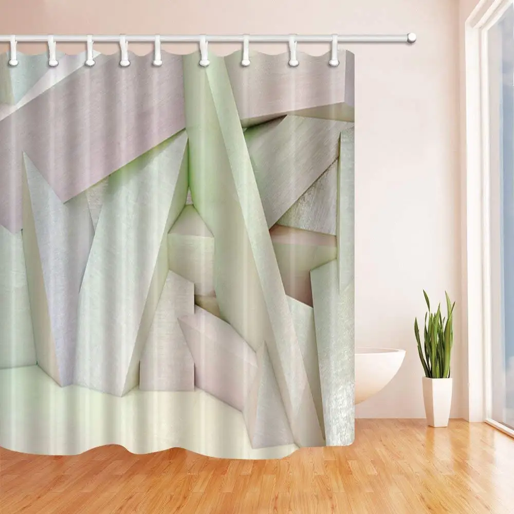 Personality Clock Pattern Theme Shower Curtain Haning Clocks Floating Upside Down For Lovers Waterproof | Дом и сад