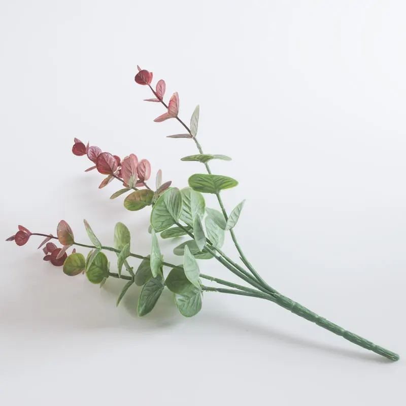 autumn green DH suculenta искусственный эвкалипт суккуленты поддельные искусственные зелени искусственные растения зеленые листья папоротник hojas artificiales para dec - Цвет: autumn green
