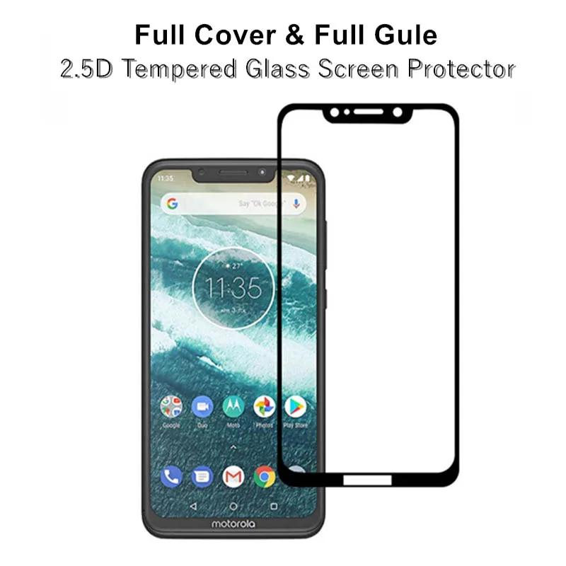 Полное покрытие, Защитное стекло для Motorola One, Защитное стекло для экрана для Moto OnePower PowerOne, закаленное стекло, пленка Motoone