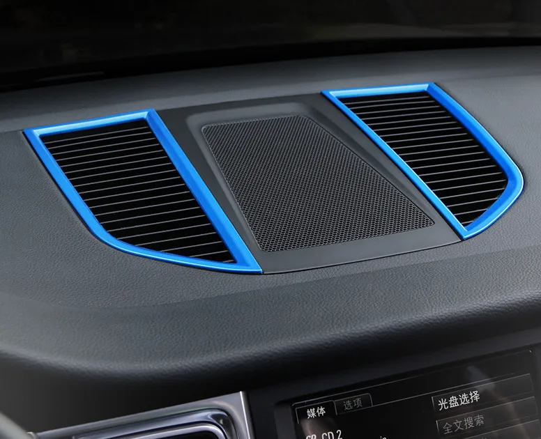 Хромированная вентиляционная рамка для кондиционирования воздуха, декоративная панель вытяжки, декоративная полоса, 3D наклейка для Porsche Macan