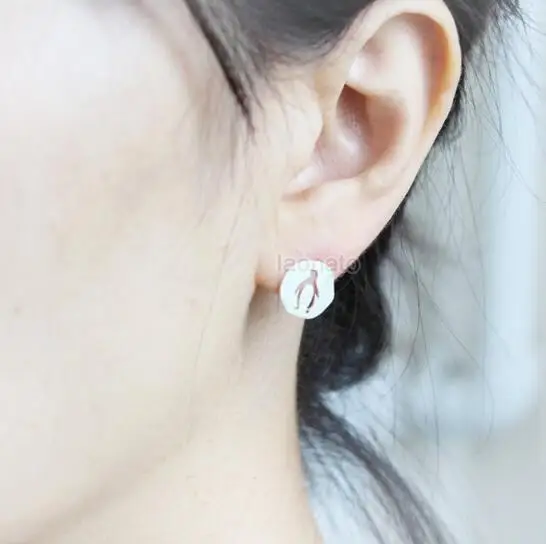 Ромашки одна пара модные милые миниатюрные Пингвин круглой огранки