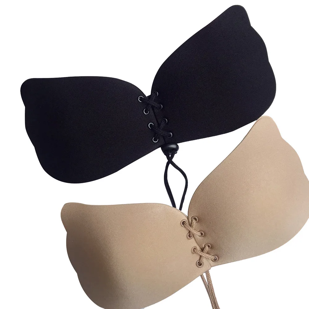 Бюстгальтер без бретелек Cueca Goddess Instantbrassie, Невидимый силиконовый бюстгальтер с эффектом пуш-ап, сексуальный бюстгальтер