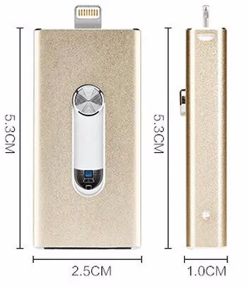 Горячая 3 в 1 otg Usb флеш накопитель 64 Гб Флешка 32 ГБ 16 флешка Внешняя память для iPhone