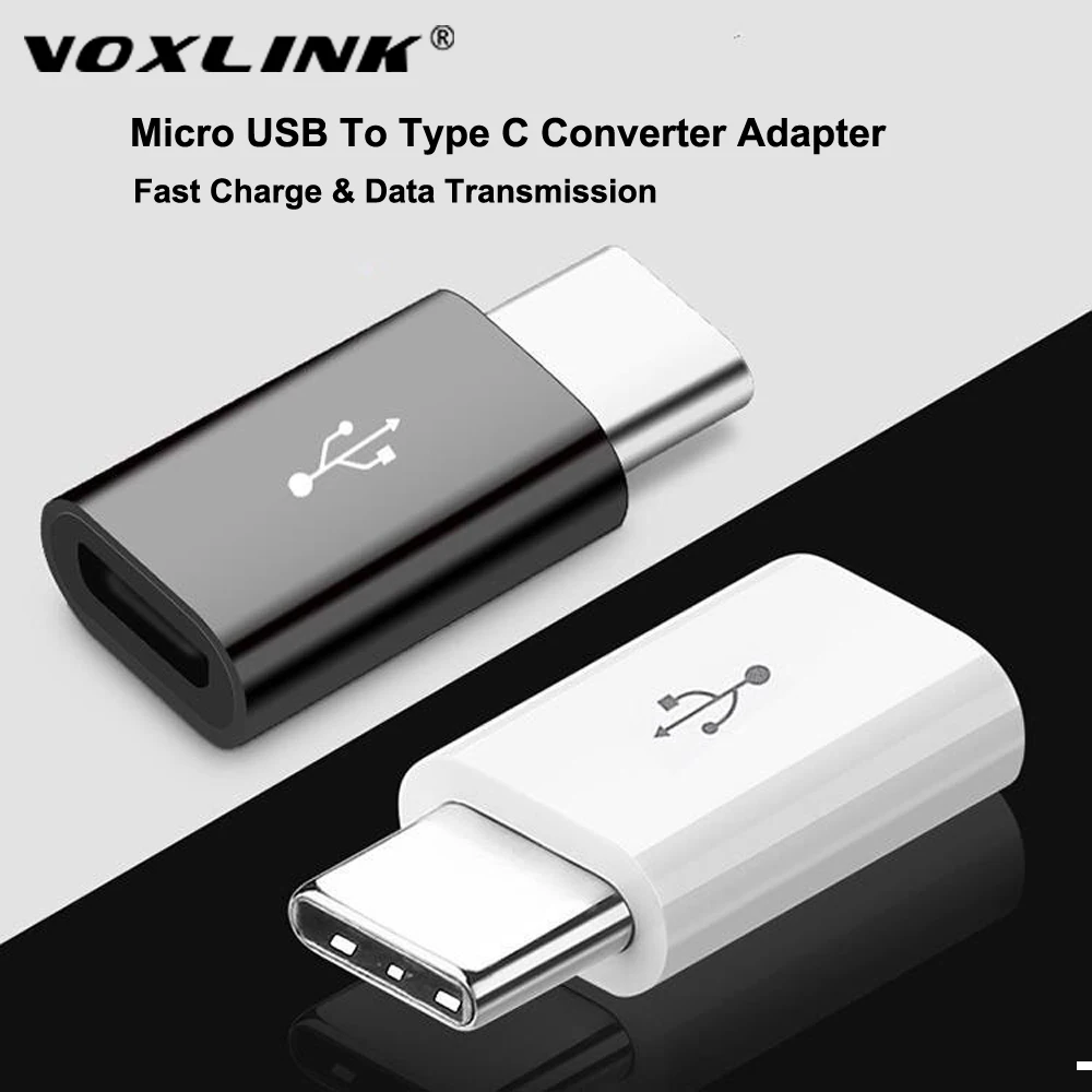 Адаптер VOXLINK с Micro Usb папа на Type-c usb Type c конвертер адаптер для зарядного устройства