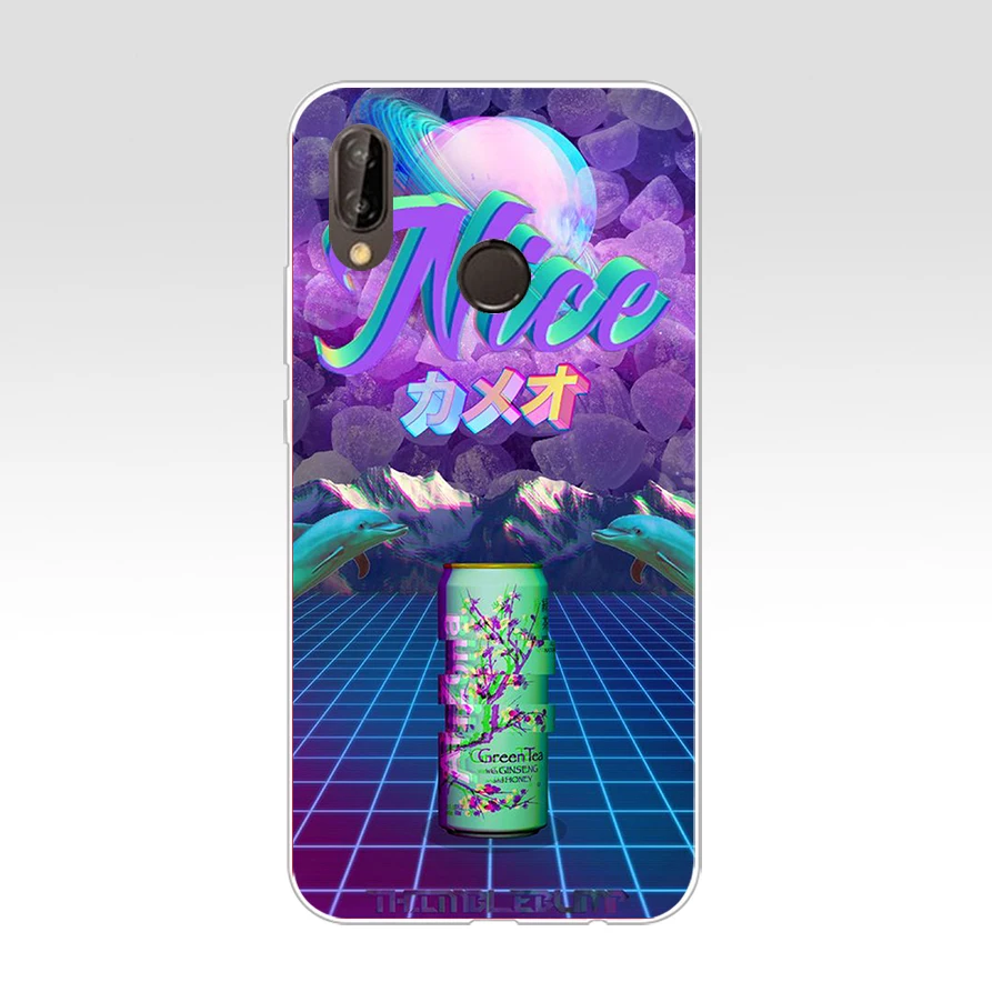 179FG Vaporwave эстетика Мягкий Силиконовый ТПУ чехол для huawei Mate P20 P30 LTE Pro Y6 Y7 2019 |