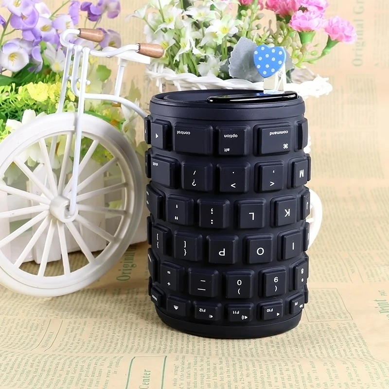 CHINFAI KB-6114 102 ключей складной беспроводная клавиатура Bluetooth кремния